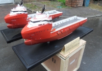 customized model of Platform Supply Vessel of type STX PSV 09 CD & Multipurpose Supply Vessel of type UT 755L